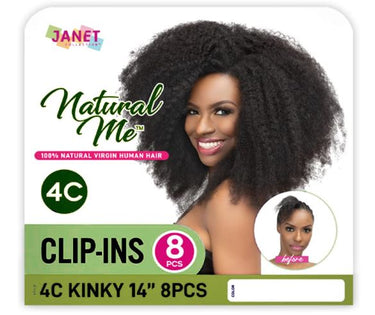 JANET COLLECTION Natural Me 4C Kinky Clip Ins 14